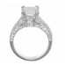 3.40 CT Women's Princess Cut Diamond Engagement Ring